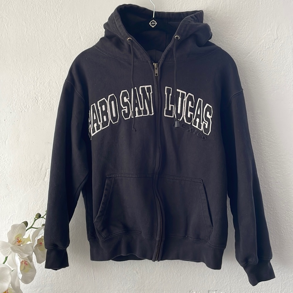 Cabo San Lucas Zip Down Hoodie Size Small